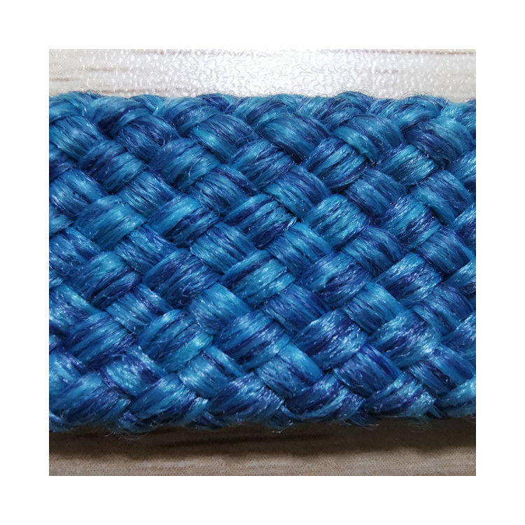 Color mezclado azul hueco 20m m de la cuerda plana para el uso al aire libre del sofá proveedor